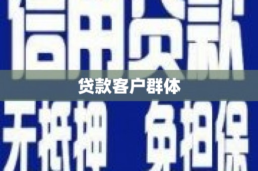 柳南贷款客户群体