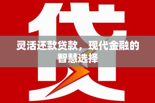 柳南灵活还款贷款，现代金融的智慧选择