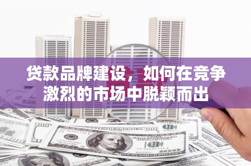 柳南贷款品牌建设，如何在竞争激烈的市场中脱颖而出