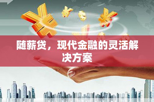 柳南随薪贷，现代金融的灵活解决方案