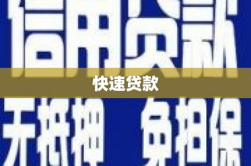 柳南快速贷款