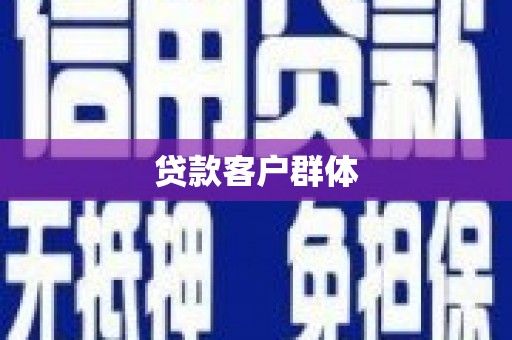 柳南贷款客户群体