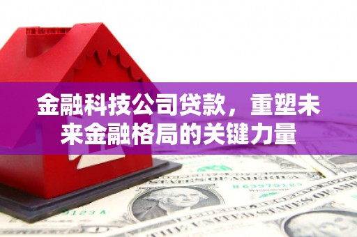 柳南金融科技公司贷款，重塑未来金融格局的关键力量
