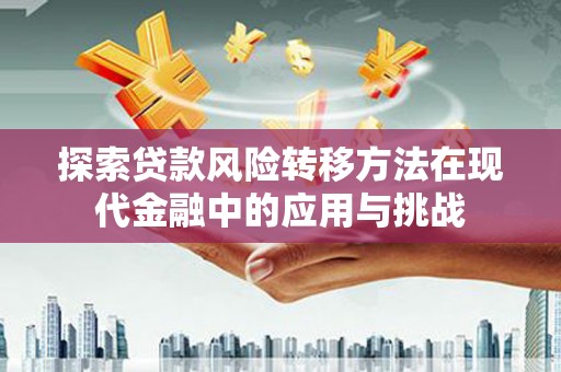 柳南探索贷款风险转移方法在现代金融中的应用与挑战