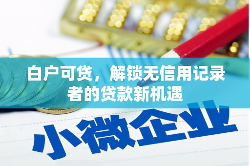 柳南白户可贷，解锁无信用记录者的贷款新机遇