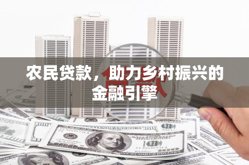 柳南农民贷款，助力乡村振兴的金融引擎