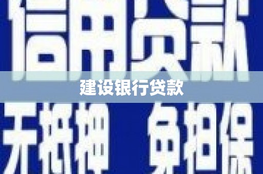 柳南建设银行贷款