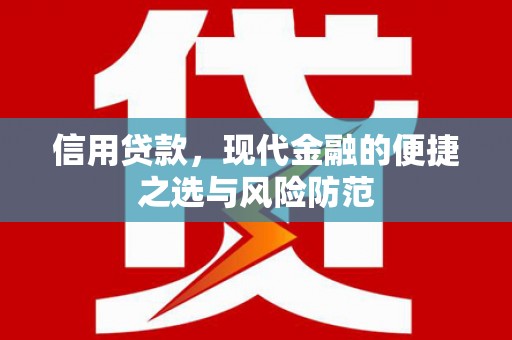 柳南信用贷款，现代金融的便捷之选与风险防范