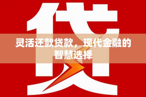 柳南灵活还款贷款，现代金融的智慧选择