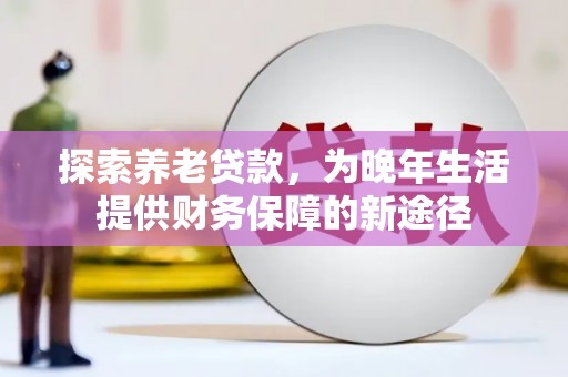 柳南探索养老贷款，为晚年生活提供财务保障的新途径
