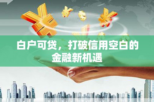 柳南白户可贷，打破信用空白的金融新机遇