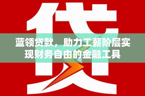 柳南蓝领贷款，助力工薪阶层实现财务自由的金融工具