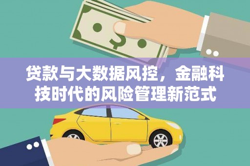 柳南贷款与大数据风控，金融科技时代的风险管理新范式
