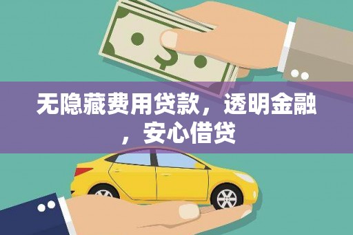 柳南无隐藏费用贷款，透明金融，安心借贷