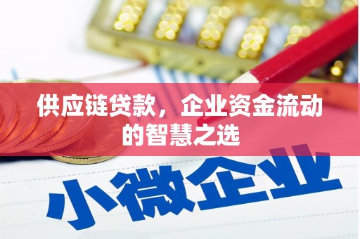 柳南供应链贷款，企业资金流动的智慧之选