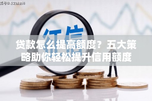 柳南贷款怎么提高额度？五大策略助你轻松提升信用额度