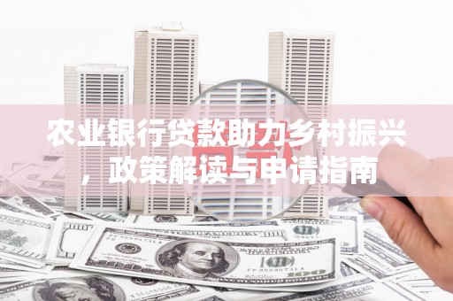 柳南农业银行贷款助力乡村振兴，政策解读与申请指南