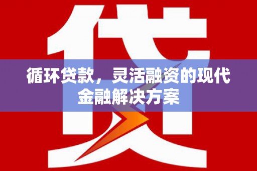 柳南循环贷款，灵活融资的现代金融解决方案