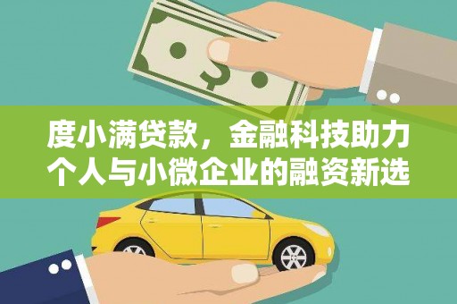 柳南度小满贷款，金融科技助力个人与小微企业的融资新选择