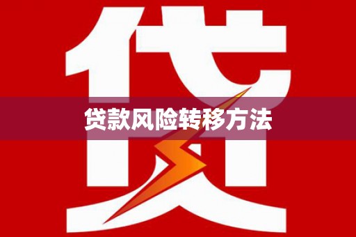 柳南贷款风险转移方法