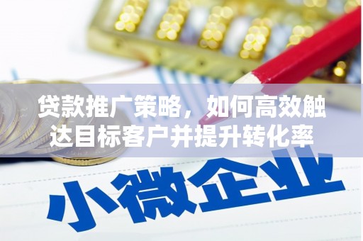 柳南贷款推广策略，如何高效触达目标客户并提升转化率