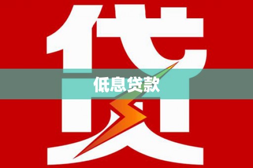 柳南低息贷款