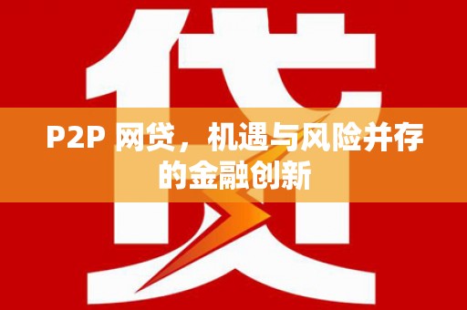 柳南P2P 网贷，机遇与风险并存的金融创新