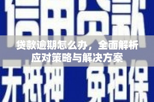 柳南贷款逾期怎么办，全面解析应对策略与解决方案